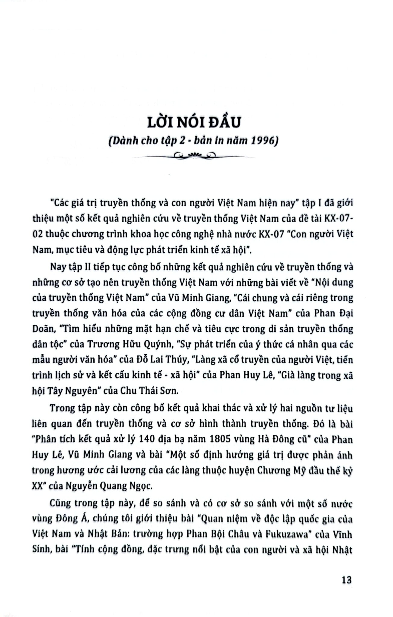 Các Giá Trị Truyền Thống Và Con Người Việt Nam Hiện Nay - Phan Huy Lê,  Vũ Minh Giang