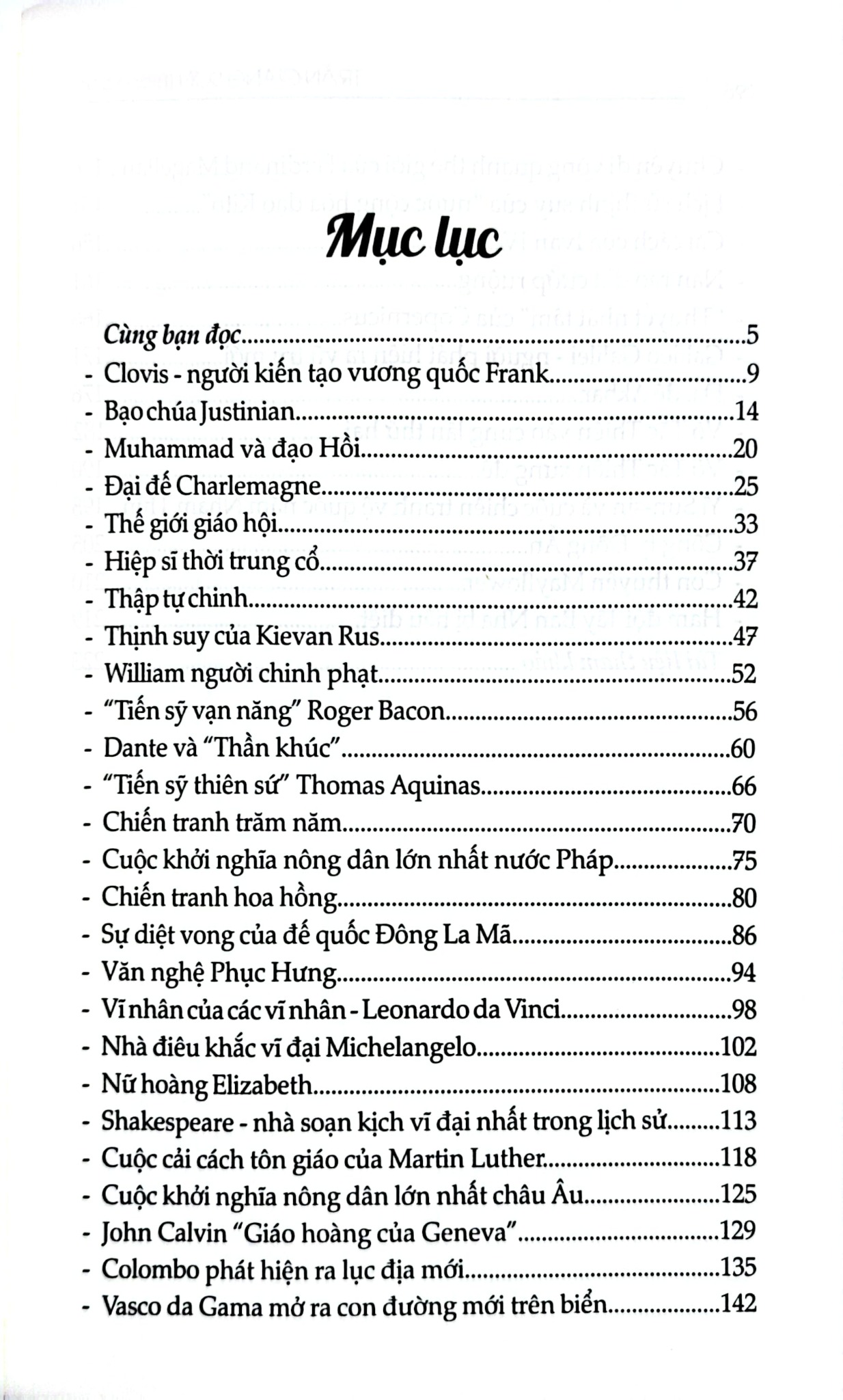 Lược Sử Thế Giới Trung Đại - Trần Giang Sơn bs