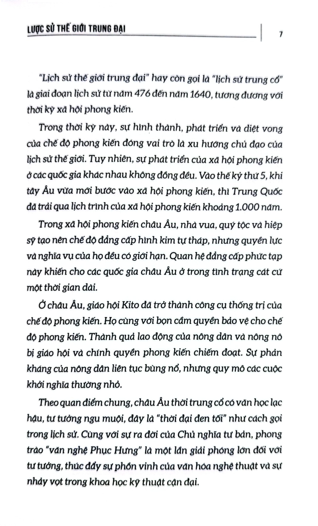 Lược Sử Thế Giới Trung Đại - Trần Giang Sơn bs