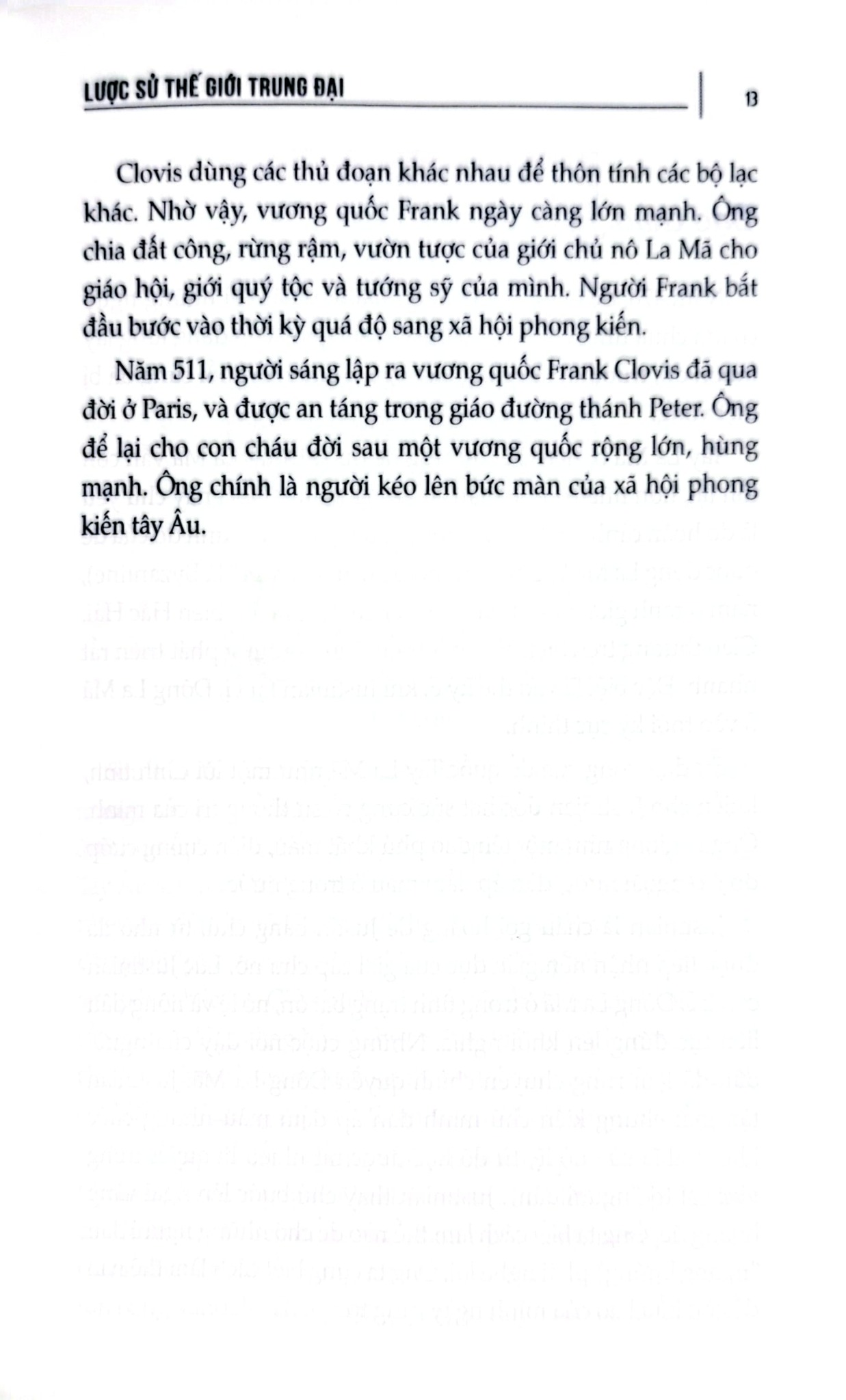 Lược Sử Thế Giới Trung Đại - Trần Giang Sơn bs