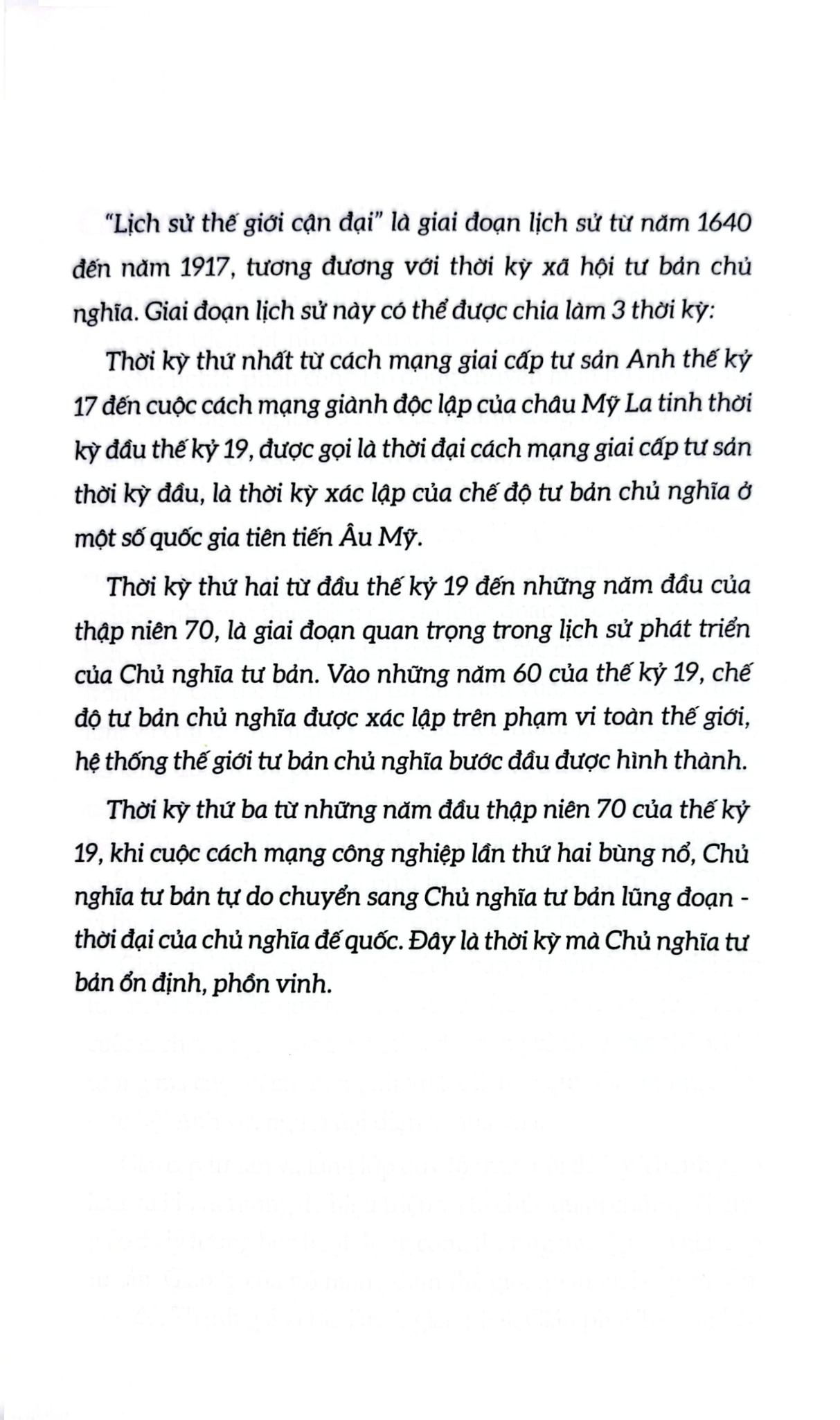 Lược Sử Thế Giới Cận Đại - Trần Giang Sơn