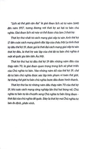  Lược Sử Thế Giới Cận Đại - Trần Giang Sơn 