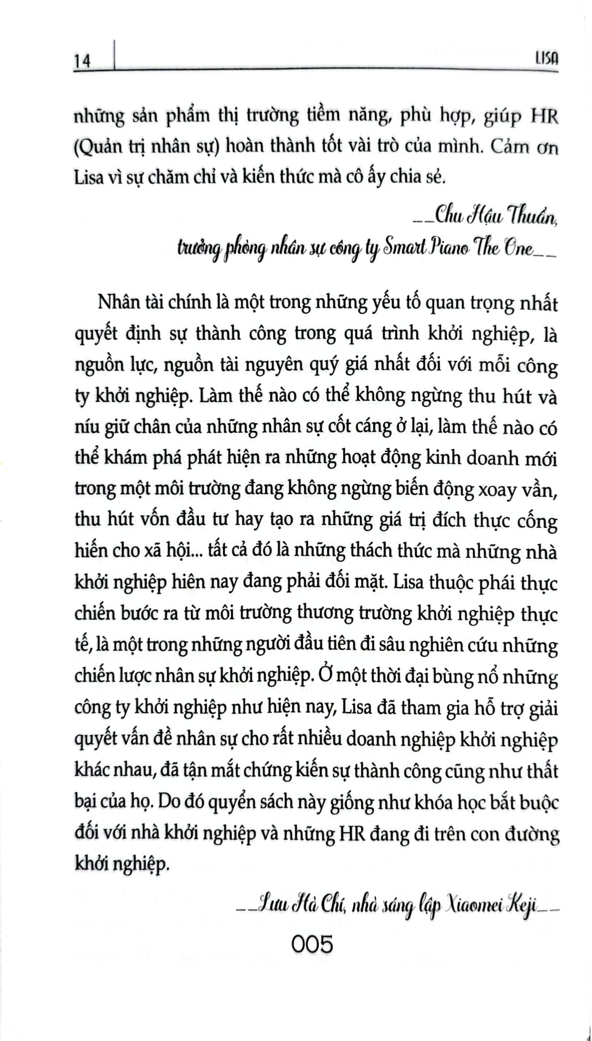 Khởi Nghiệp 4.0- Khởi Nghiệp Bắt Đầu Từ Việc Biết Dùng Người - Lisa, Bùi Quỳnh Vân