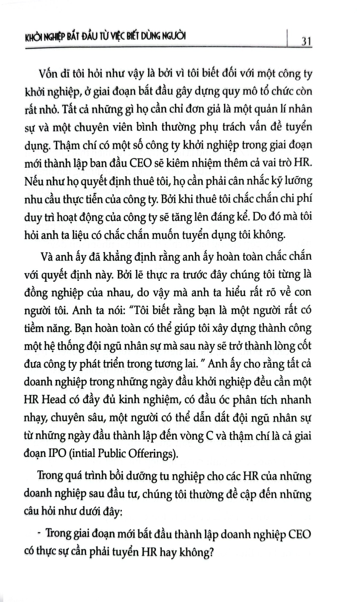Khởi Nghiệp 4.0- Khởi Nghiệp Bắt Đầu Từ Việc Biết Dùng Người - Lisa, Bùi Quỳnh Vân