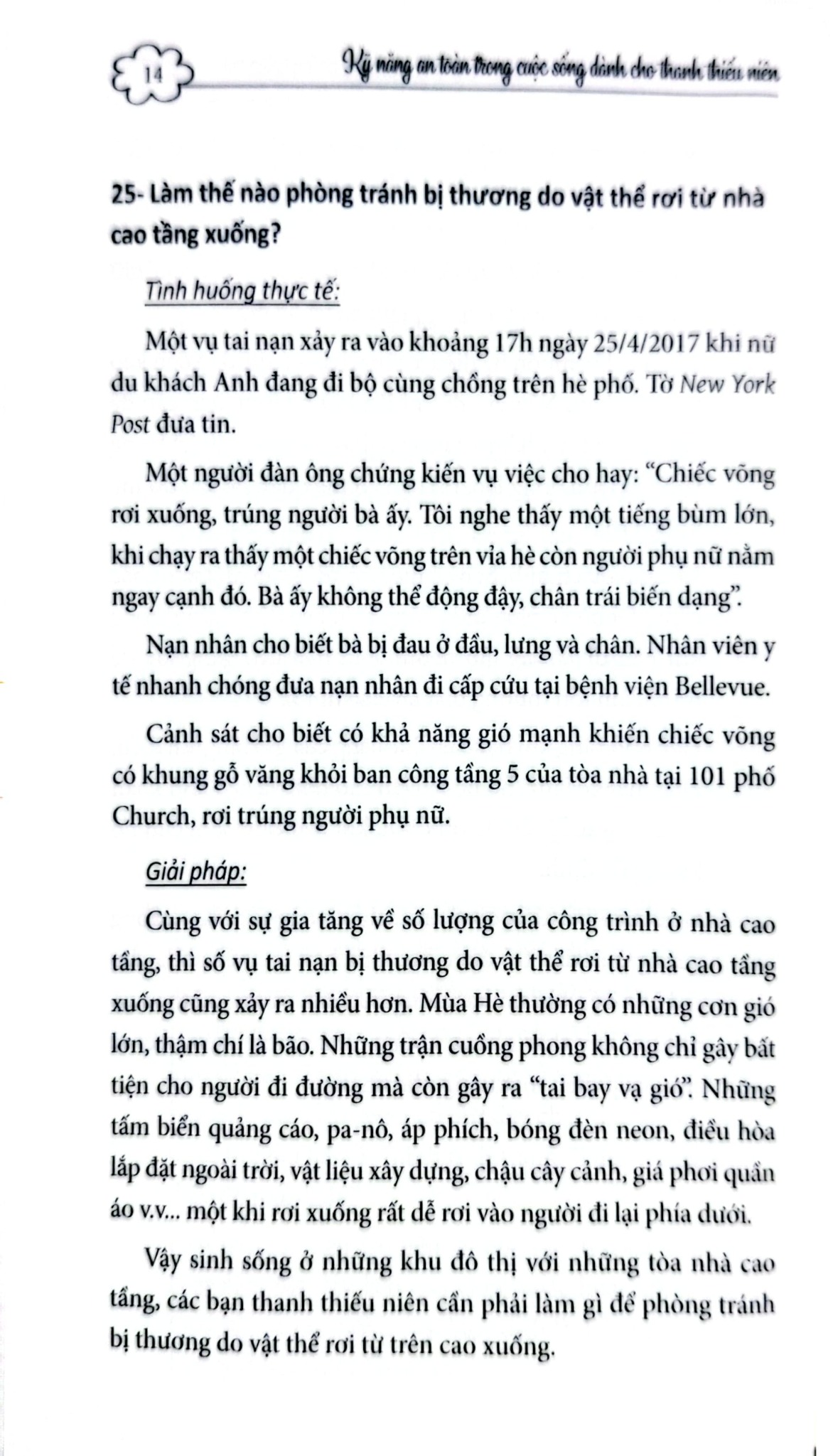An Toàn Khi Tham Gia Các Hoạt Động Ngoài Trời Và Phòng Chống Thiên Tai - Trần Giang Sơn