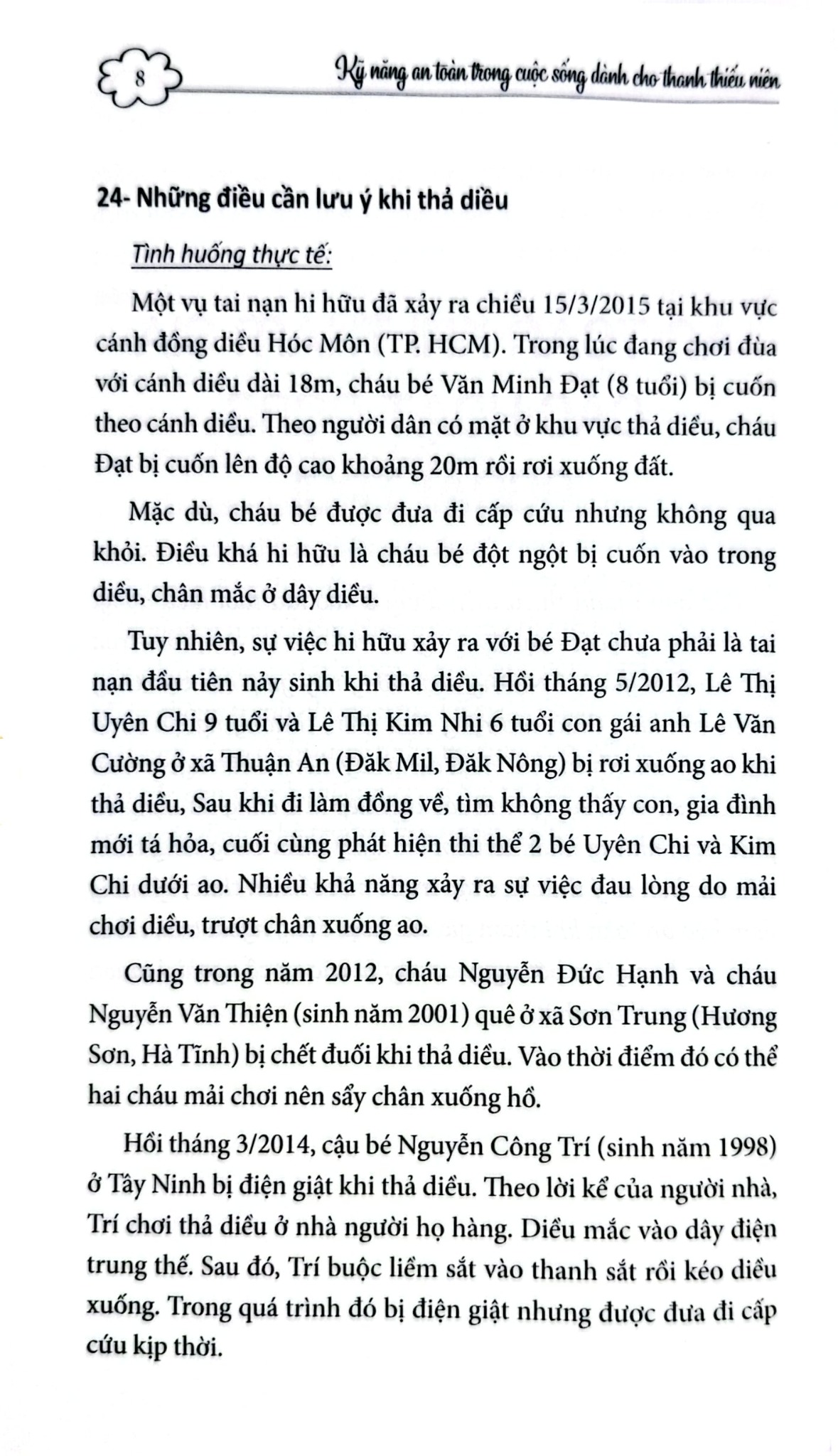 An Toàn Khi Tham Gia Các Hoạt Động Ngoài Trời Và Phòng Chống Thiên Tai - Trần Giang Sơn