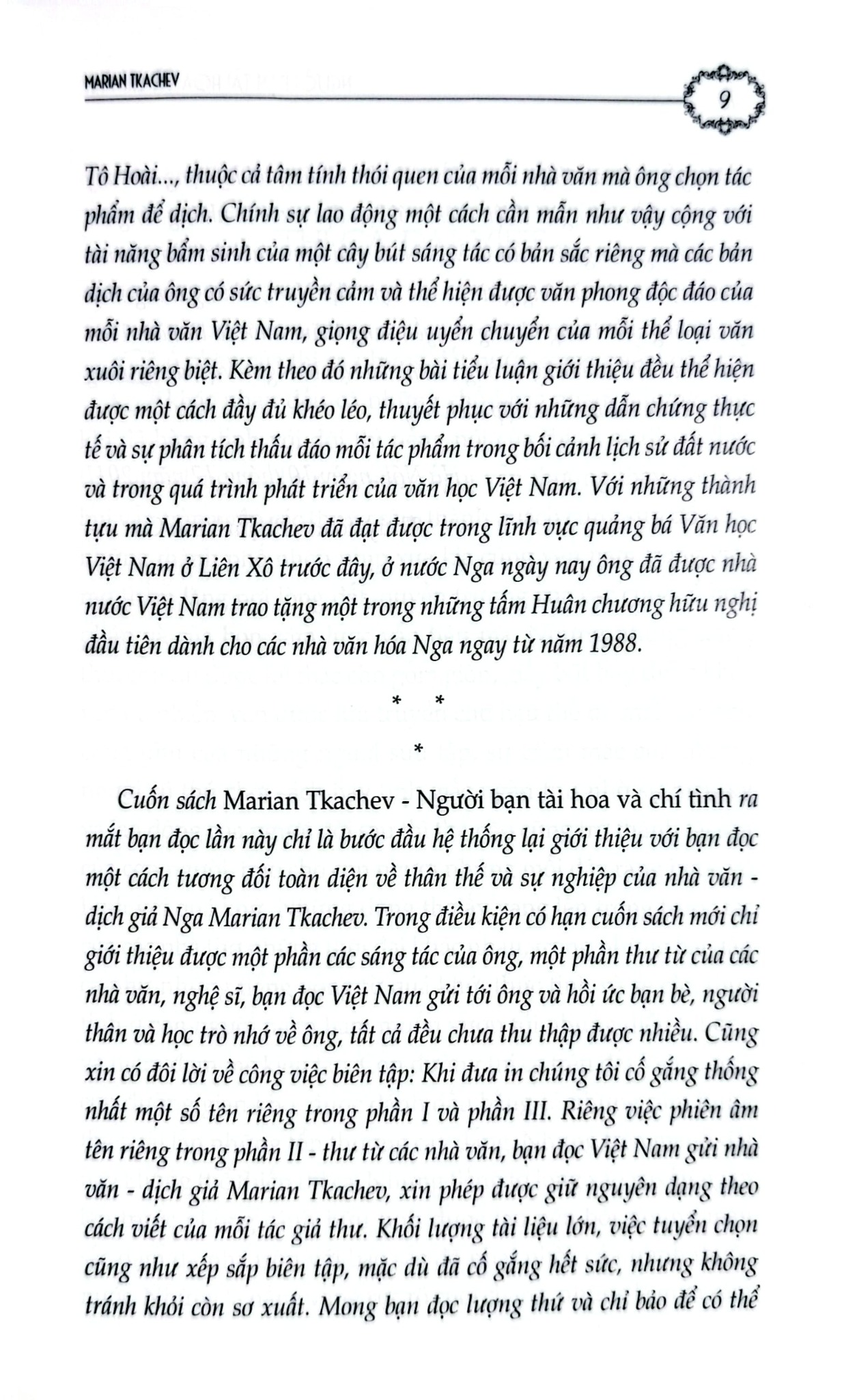 Người Bạn Tài Hoa Và Chí Tình - Marian Tkachev