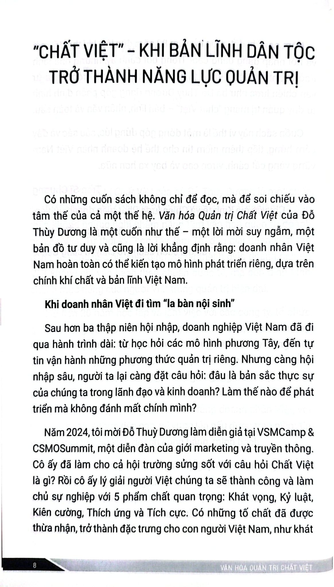 Văn Hóa Quản Trị - Chất Việt - Từ Kiên Cường Tới Thịnh Vượng - Đỗ Thùy Dương