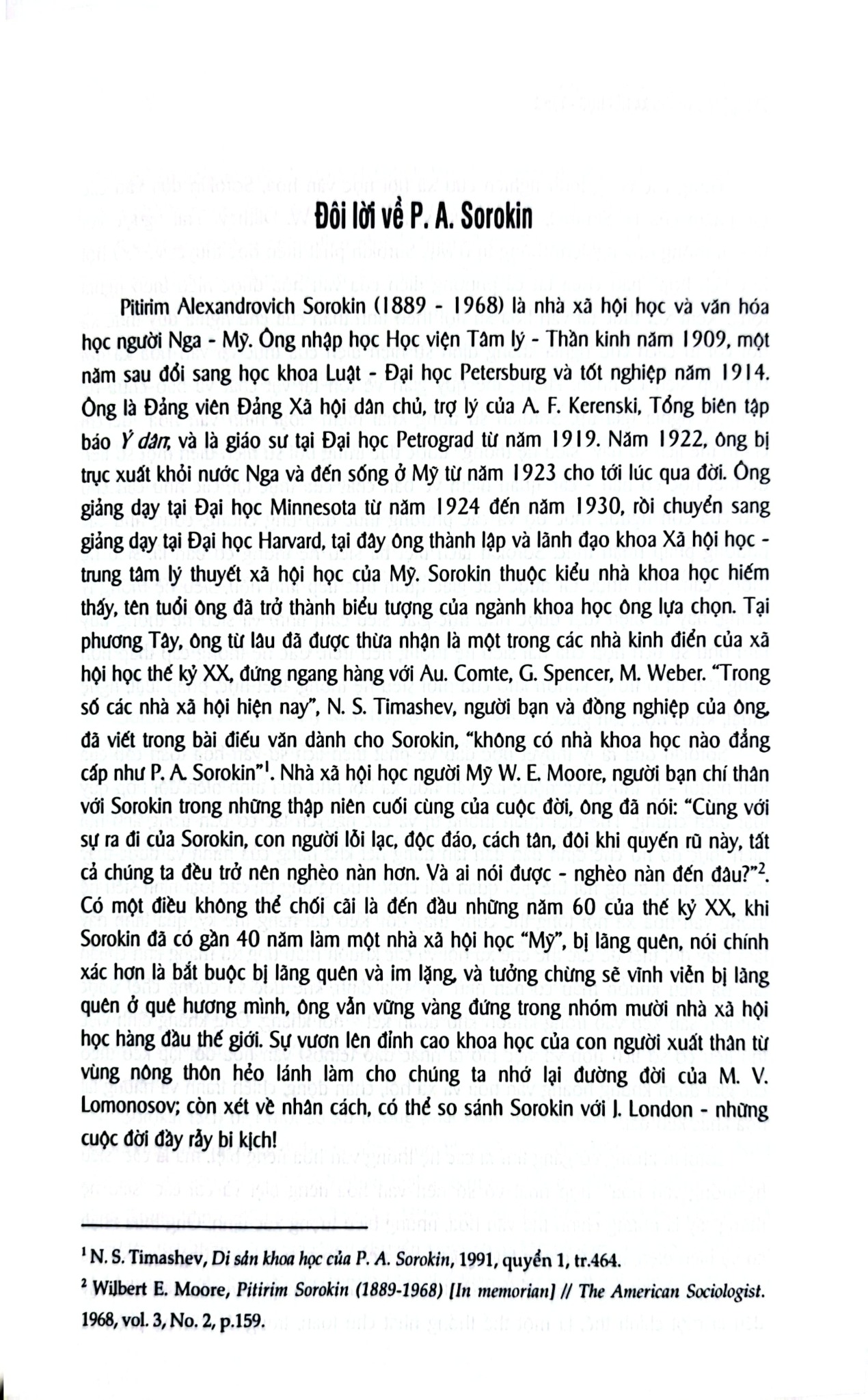 Hệ Thống Xã Hội Học - Pitirim Sorokin