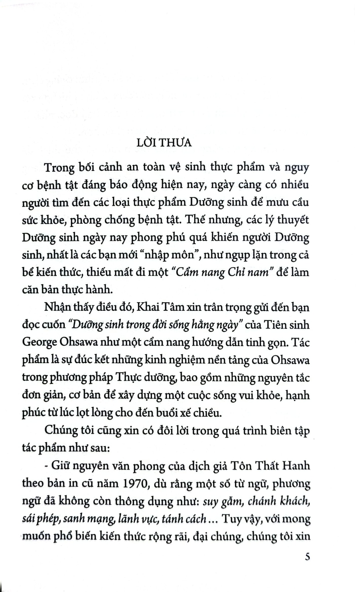 Dưỡng Sinh Trong Đời Sống Hằng Ngày - George Ohsawa