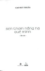 Sen Thơm Nắng Hạ Quê Mình - Bìa Mềm - Cao Huy Thuần