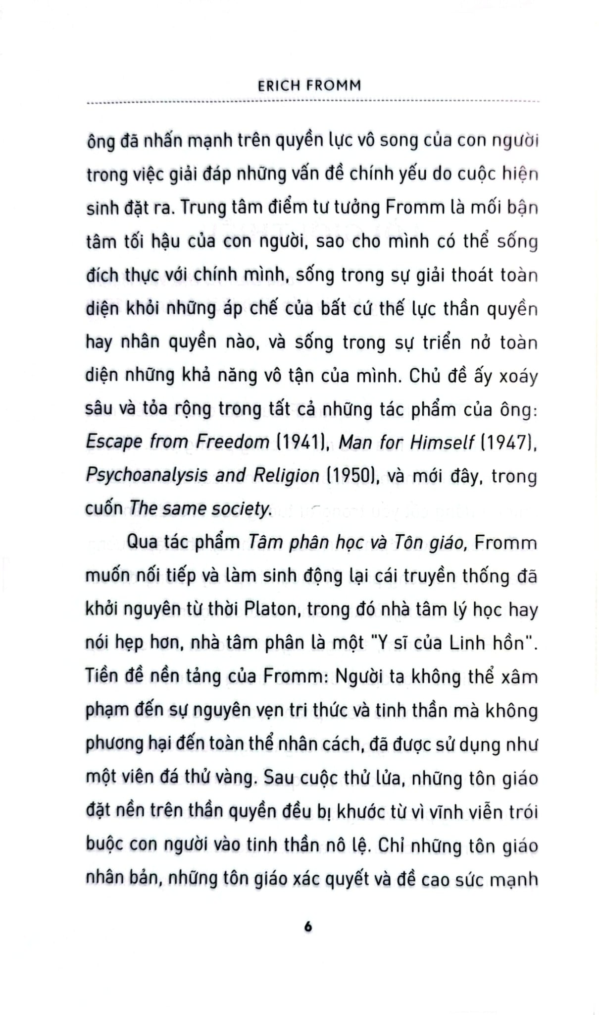 Tâm Phân Học Và Tôn Giáo - Erich Fromm