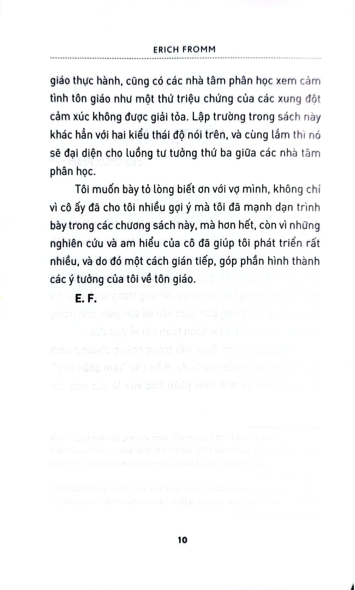 Tâm Phân Học Và Tôn Giáo - Erich Fromm