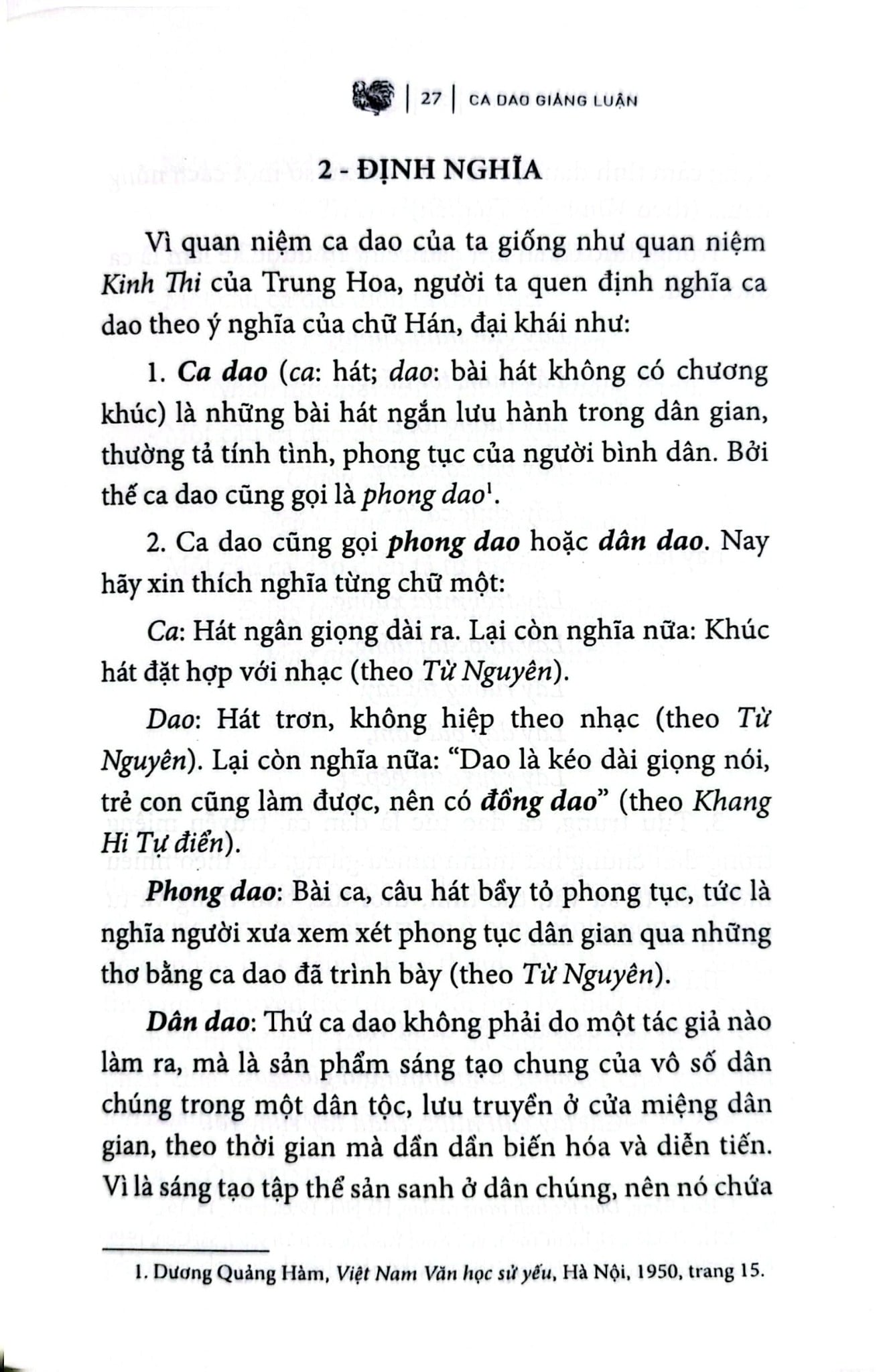 Ca Dao Giảng Luận - Thuần Phong