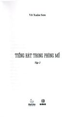 Tiếng Hát Trong Phòng Mổ - Tập 2 - Võ Xuân Sơn