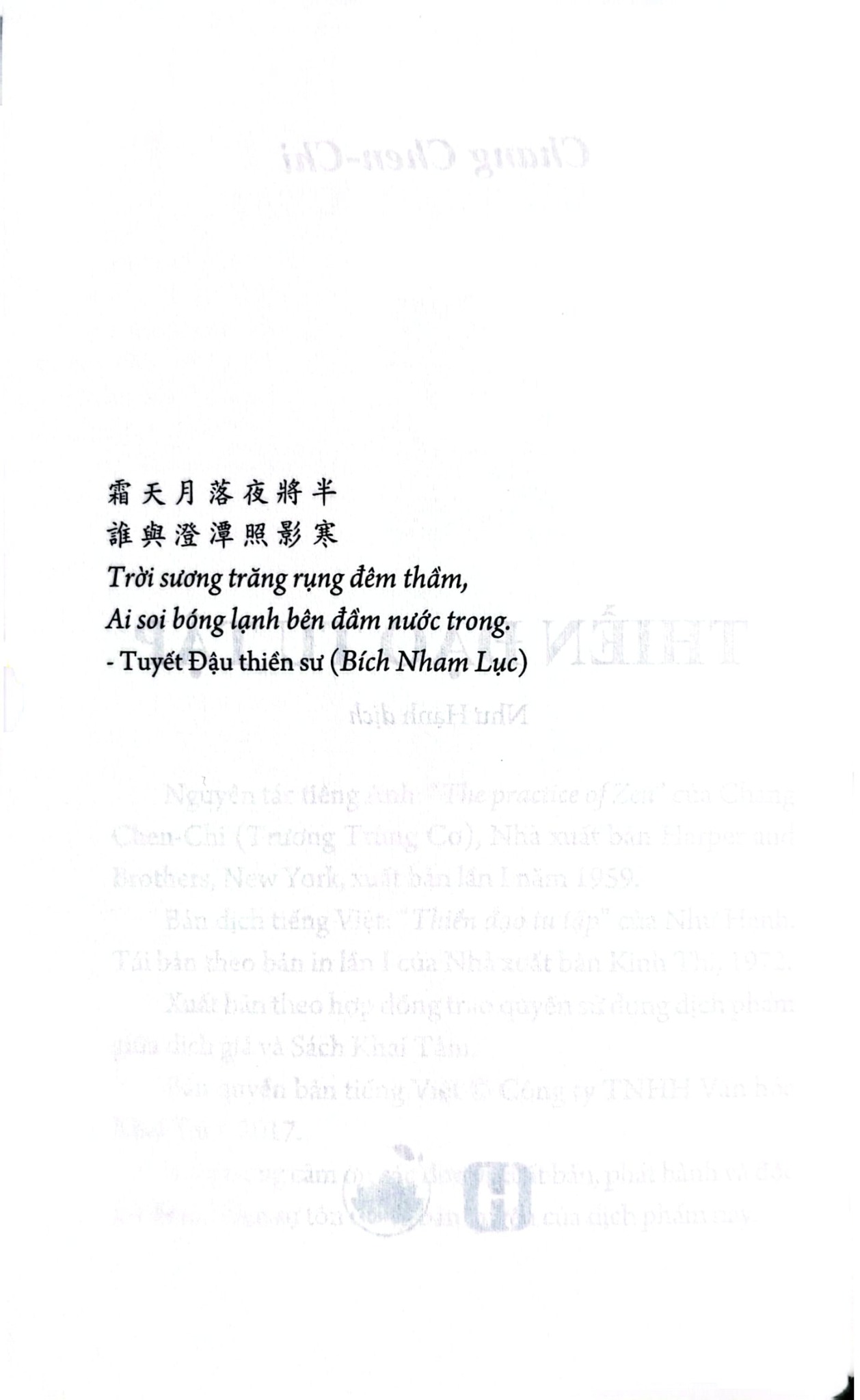 Thiền Đạo Tu Tập - Chang Chen-Chi