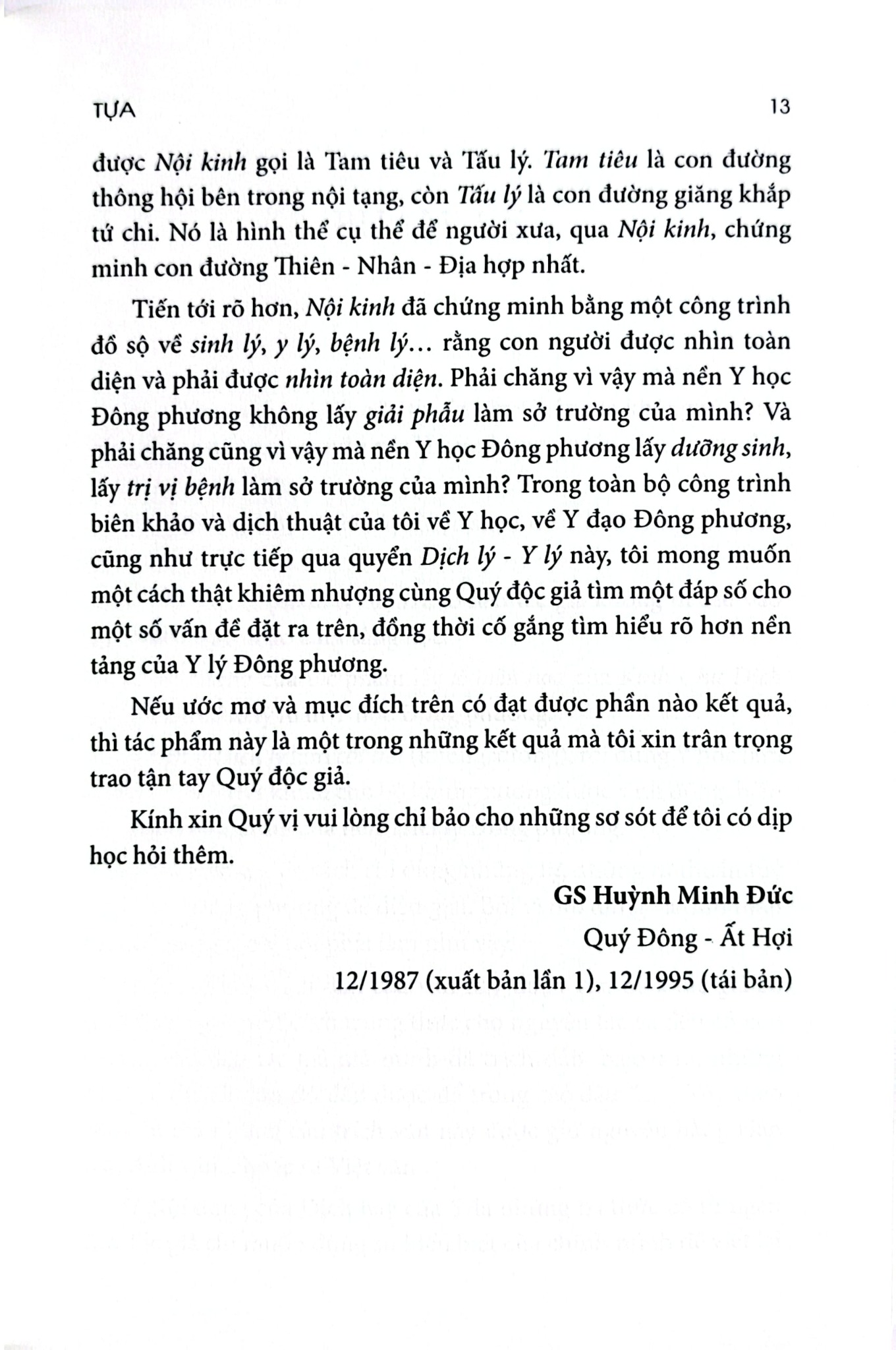 Dịch Lý - Y Lý - Huỳnh Minh Đức