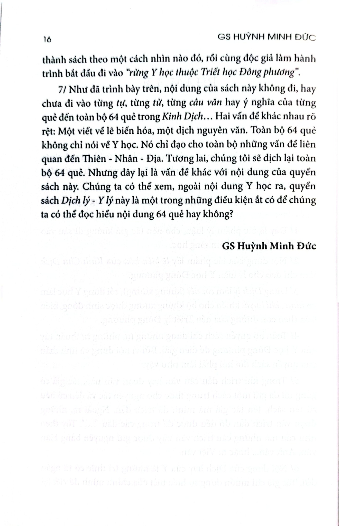 Dịch Lý - Y Lý - Huỳnh Minh Đức