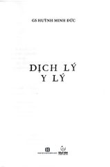 Dịch Lý - Y Lý - Huỳnh Minh Đức