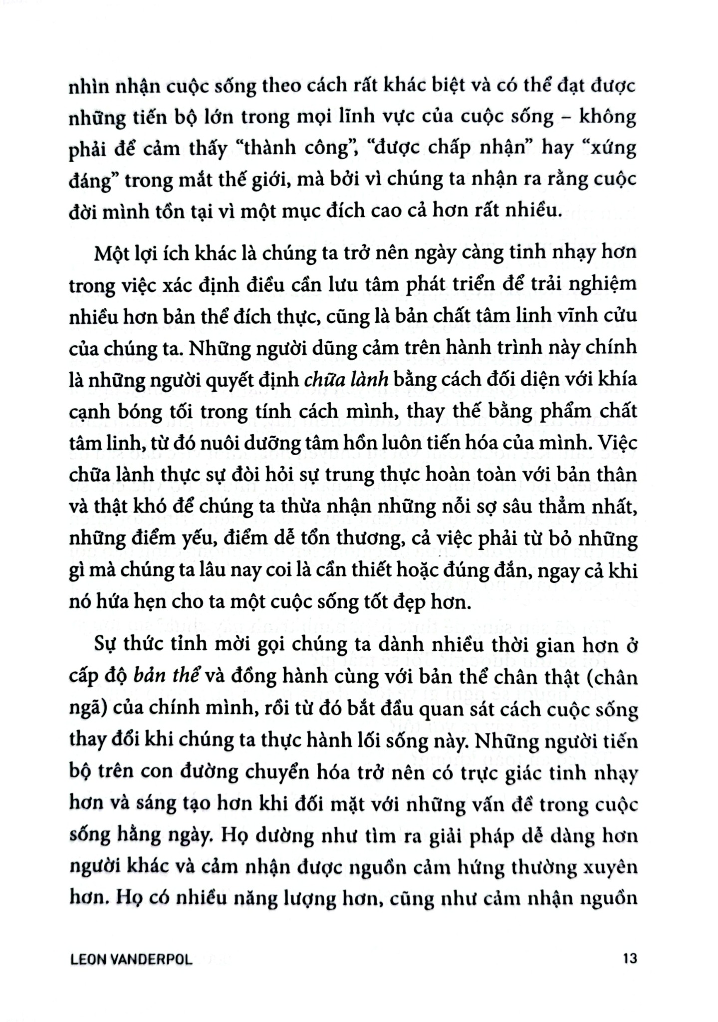 Bước Chuyển Bản Thể - Leon VanderPol