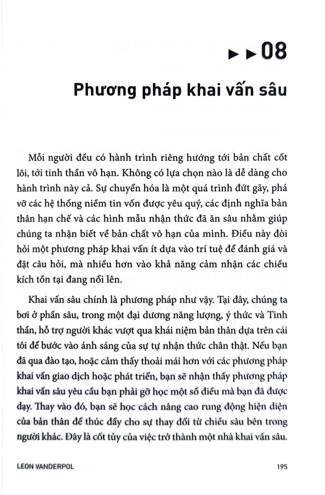 Bước Chuyển Bản Thể - Leon VanderPol