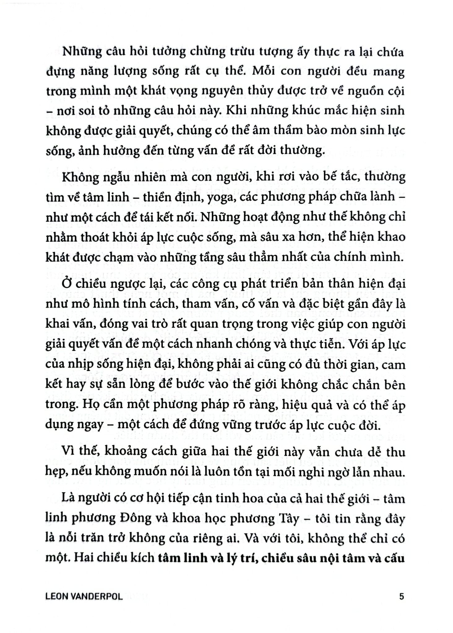 Bước Chuyển Bản Thể - Leon VanderPol