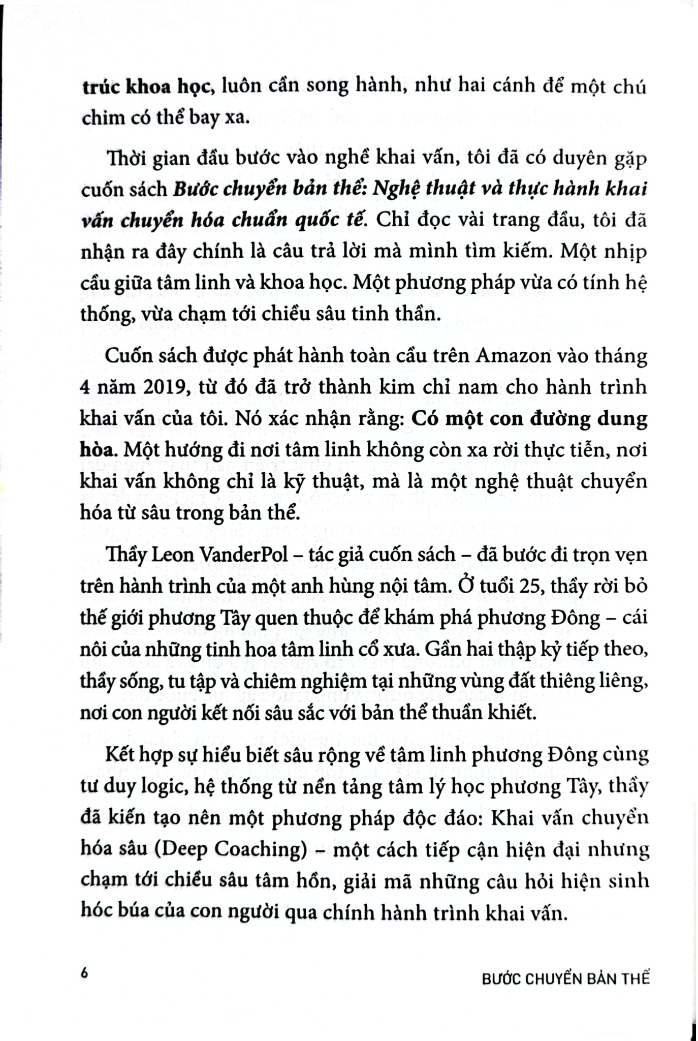 Bước Chuyển Bản Thể - Leon VanderPol