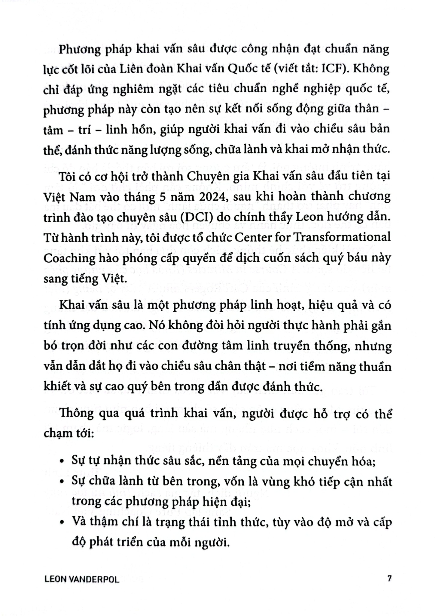 Bước Chuyển Bản Thể - Leon VanderPol