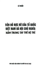Tiền Đồ Rực Rỡ Của Tổ Quốc Việt Nam Xã Hội Chủ Nghĩa Nằm Trong Tay Thế Hệ Trẻ - Lê Duẩn