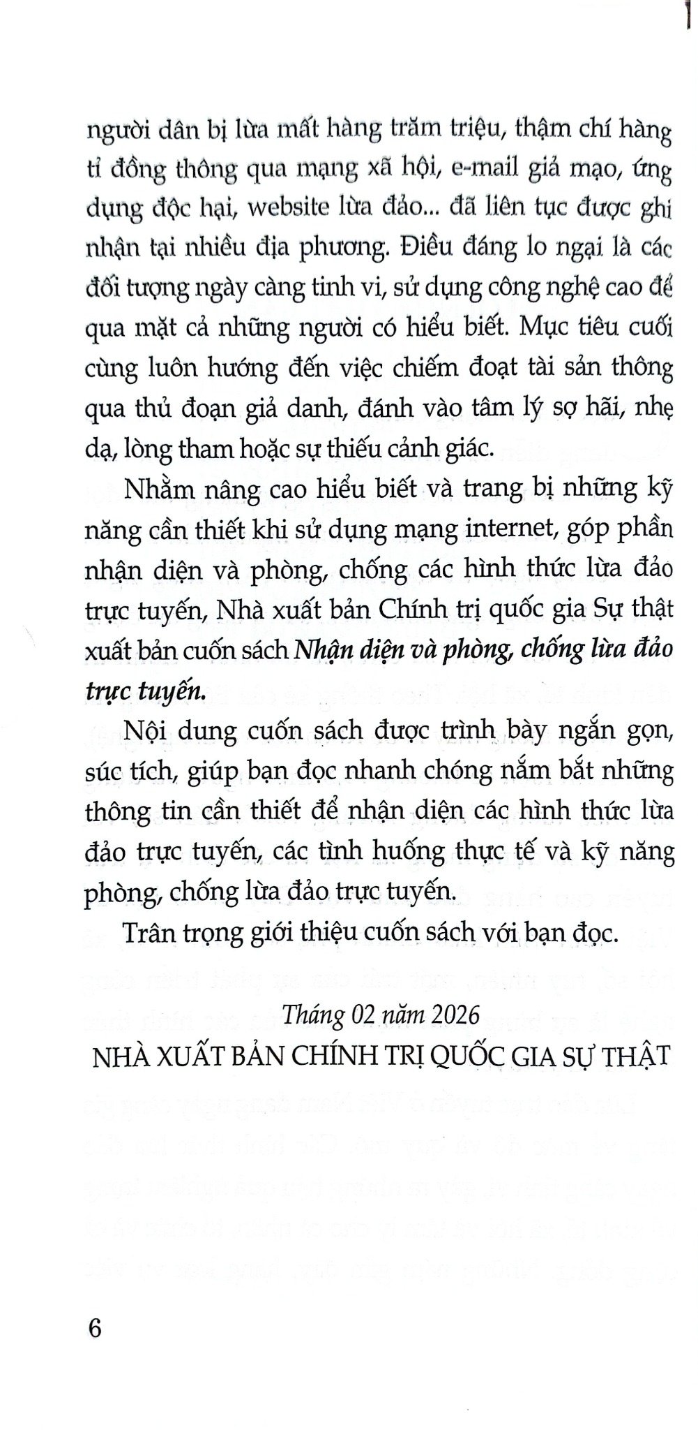 Nhận Diện Và Phòng, Chống Lừa Đảo Trực Tuyến - Nguyễn Thái Bình (Chủ biên)