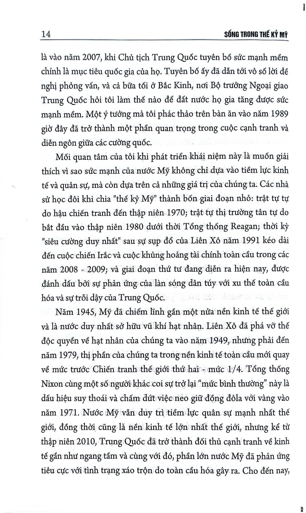 Sống Trong Thế Kỷ Mỹ - Joseph S. Nye Jr.