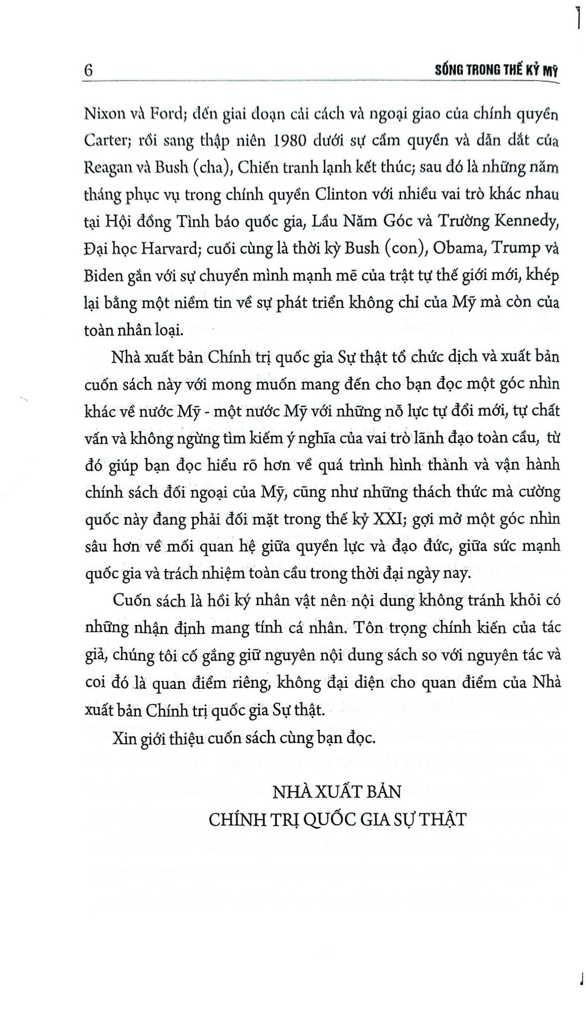 Sống Trong Thế Kỷ Mỹ - Joseph S. Nye Jr.