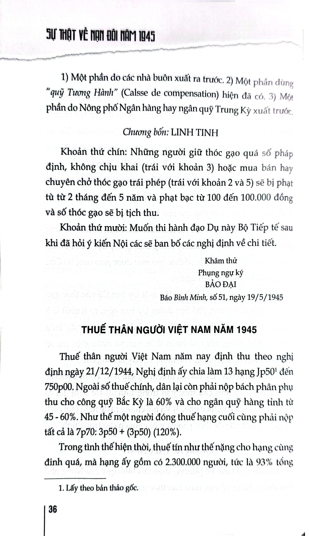 Sự Thật Về Nạn Đói Năm 1945 - Nguyễn Quang Ân