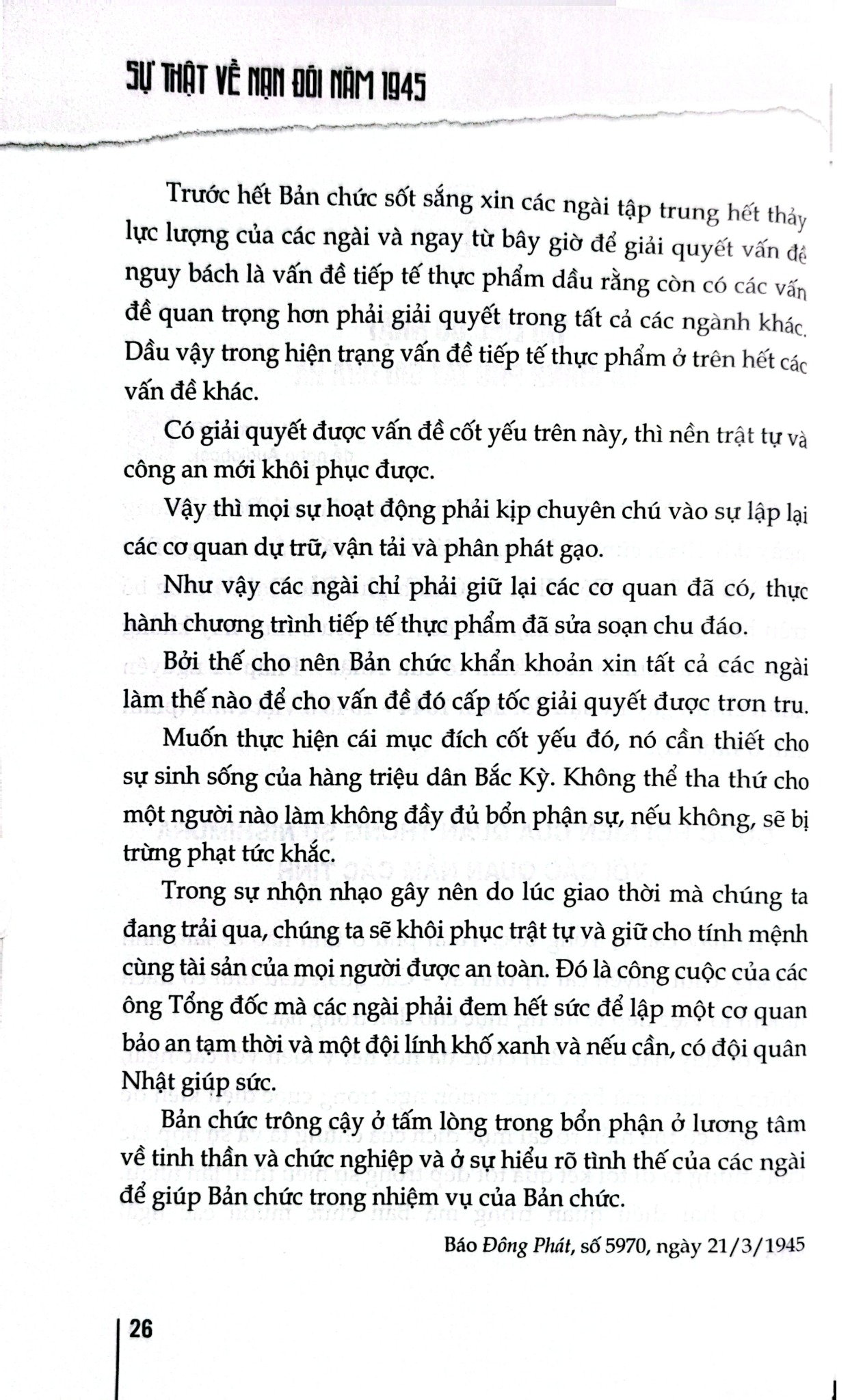 Sự Thật Về Nạn Đói Năm 1945 - Nguyễn Quang Ân