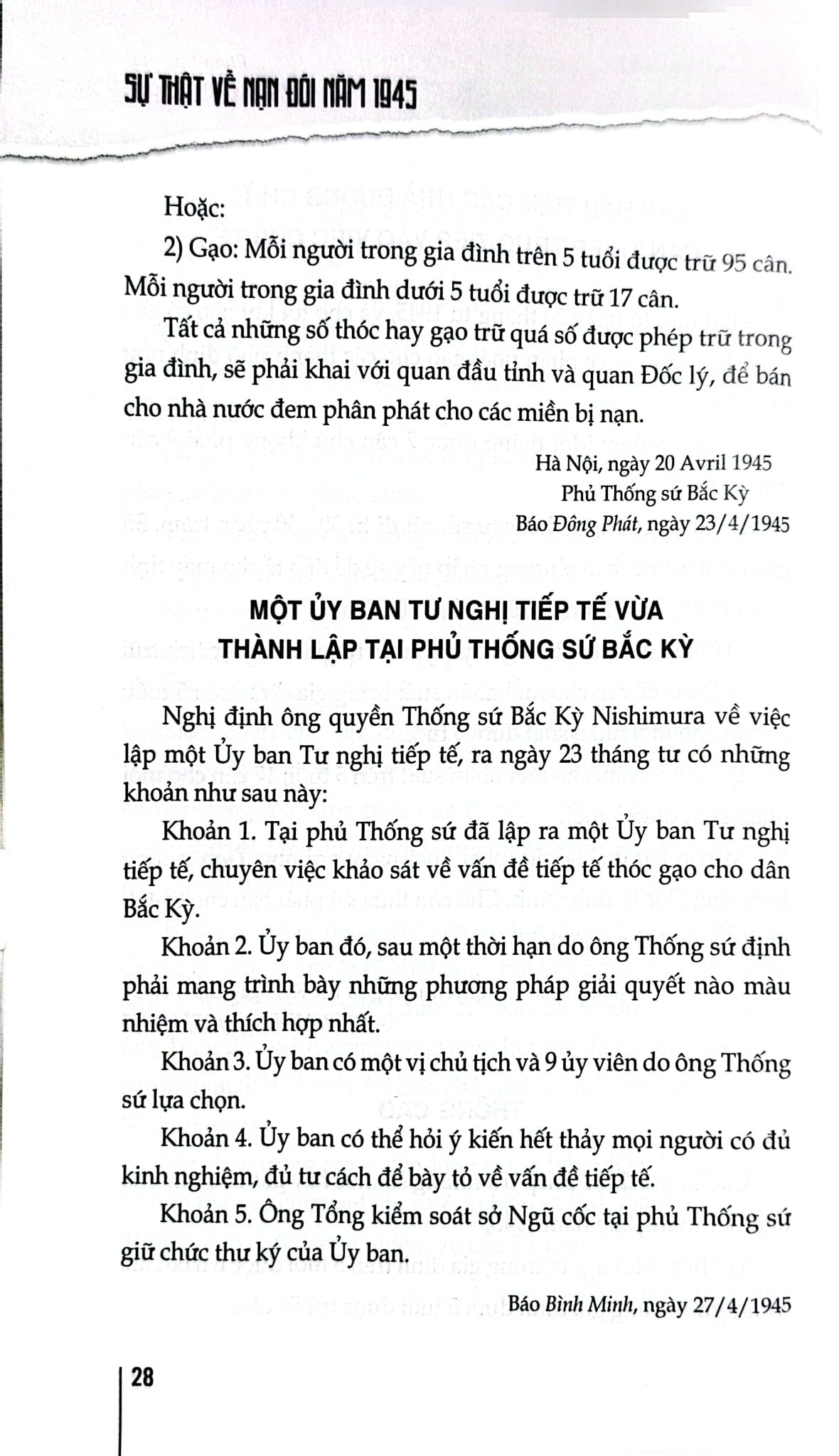 Sự Thật Về Nạn Đói Năm 1945 - Nguyễn Quang Ân