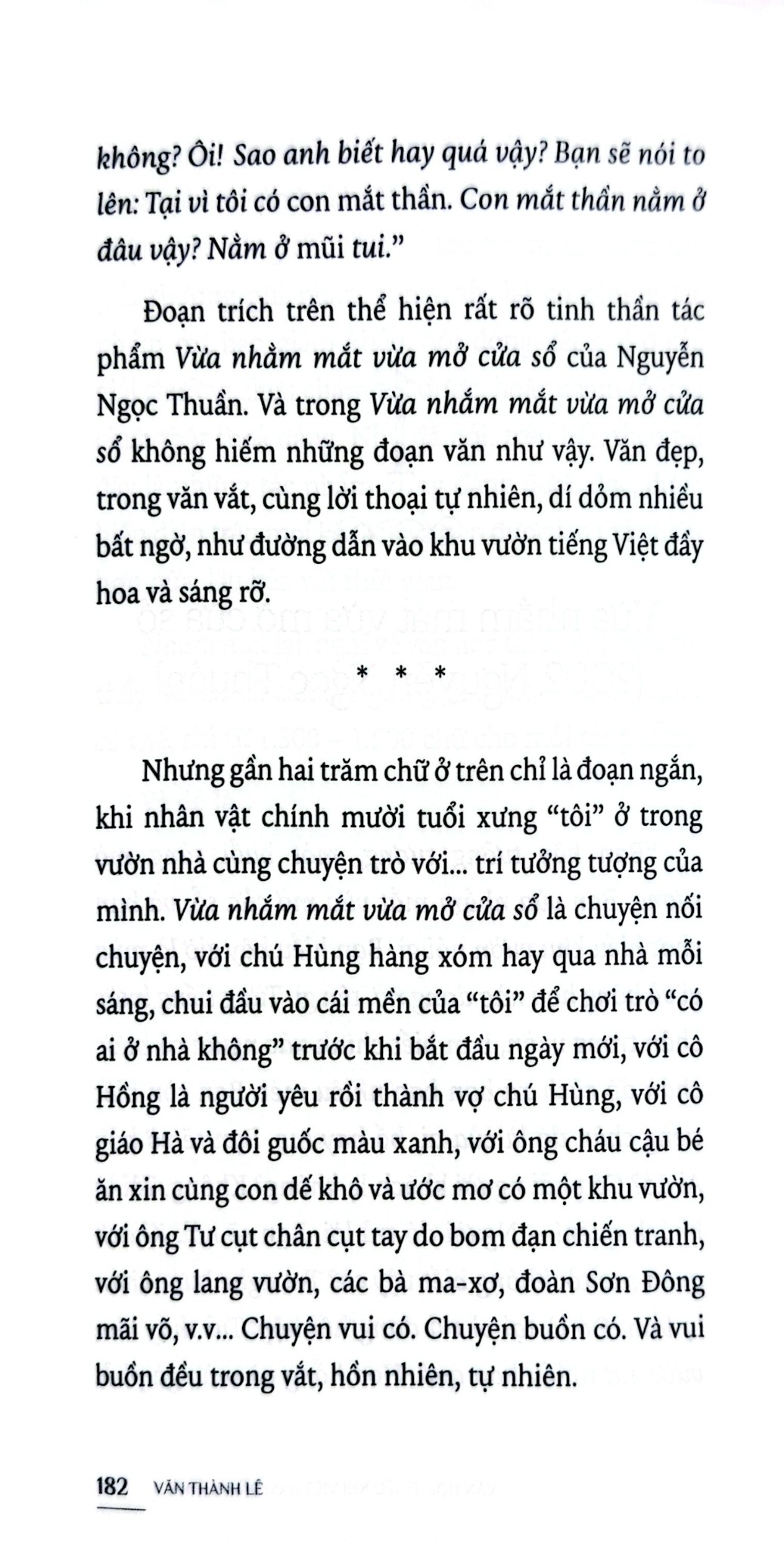 Văn Học Thiếu Nhi Việt Nam - Đầu Thế Kỷ 21 - Những Điều Đọng Lại Trong Con Mắt Nhắm - Văn Thành Lê