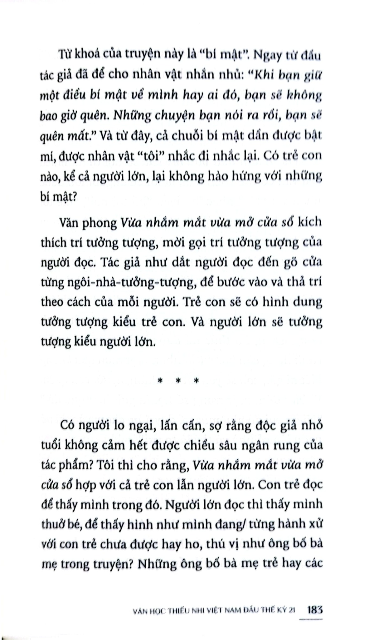 Văn Học Thiếu Nhi Việt Nam - Đầu Thế Kỷ 21 - Những Điều Đọng Lại Trong Con Mắt Nhắm - Văn Thành Lê