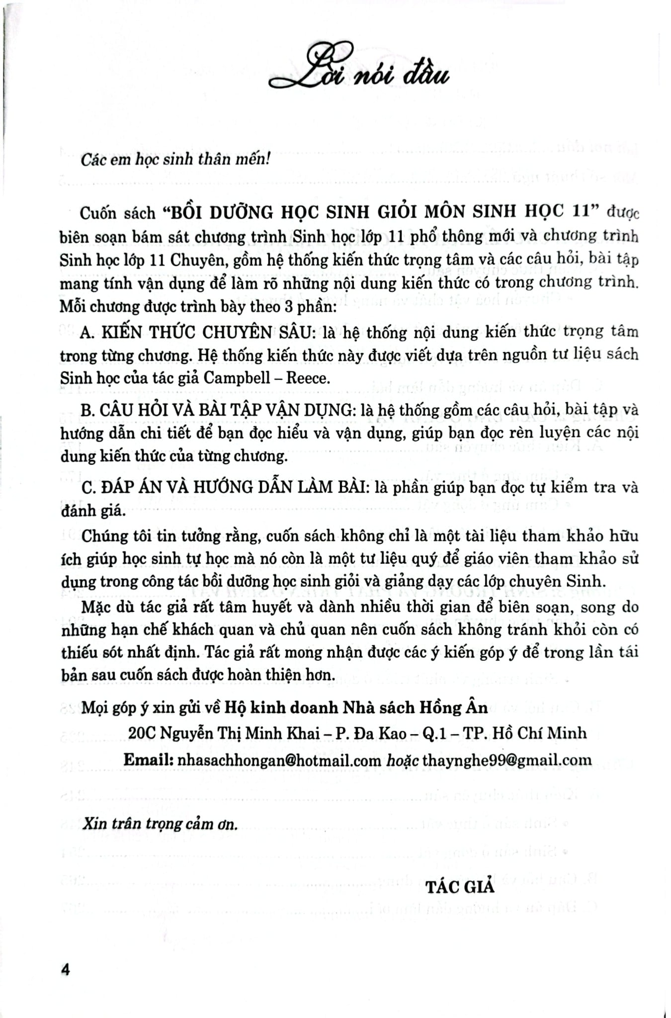 Bồi Dưỡng Học Sinh Giỏi Sinh Học 11 - Phan Khắc Nghệ (Dùng Chung Cho Các Bộ Sgk Hiện Hành) - Phan Khắc Nghệ