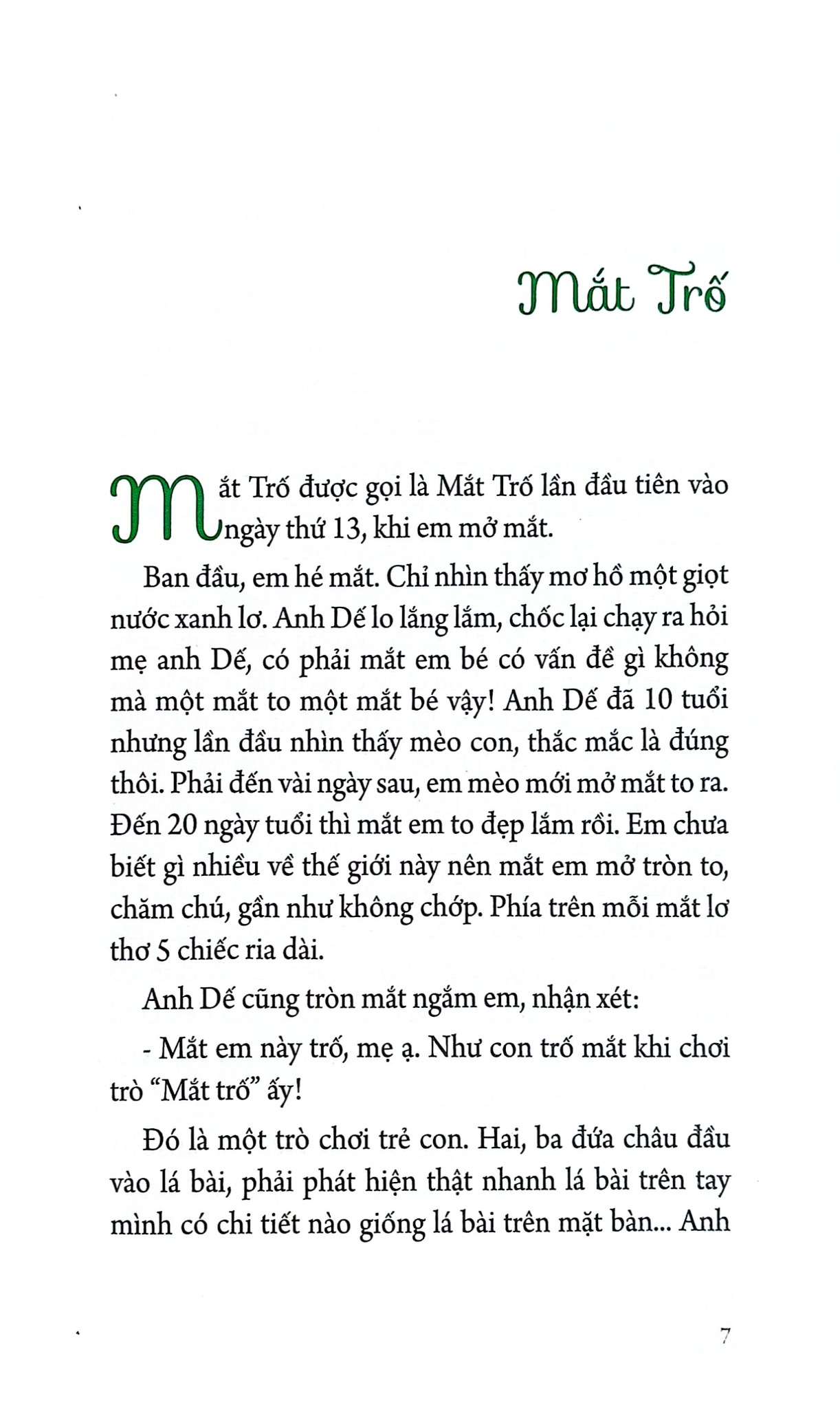 Văn Học Thiếu Nhi - Mắt Trố - Thụy Anh