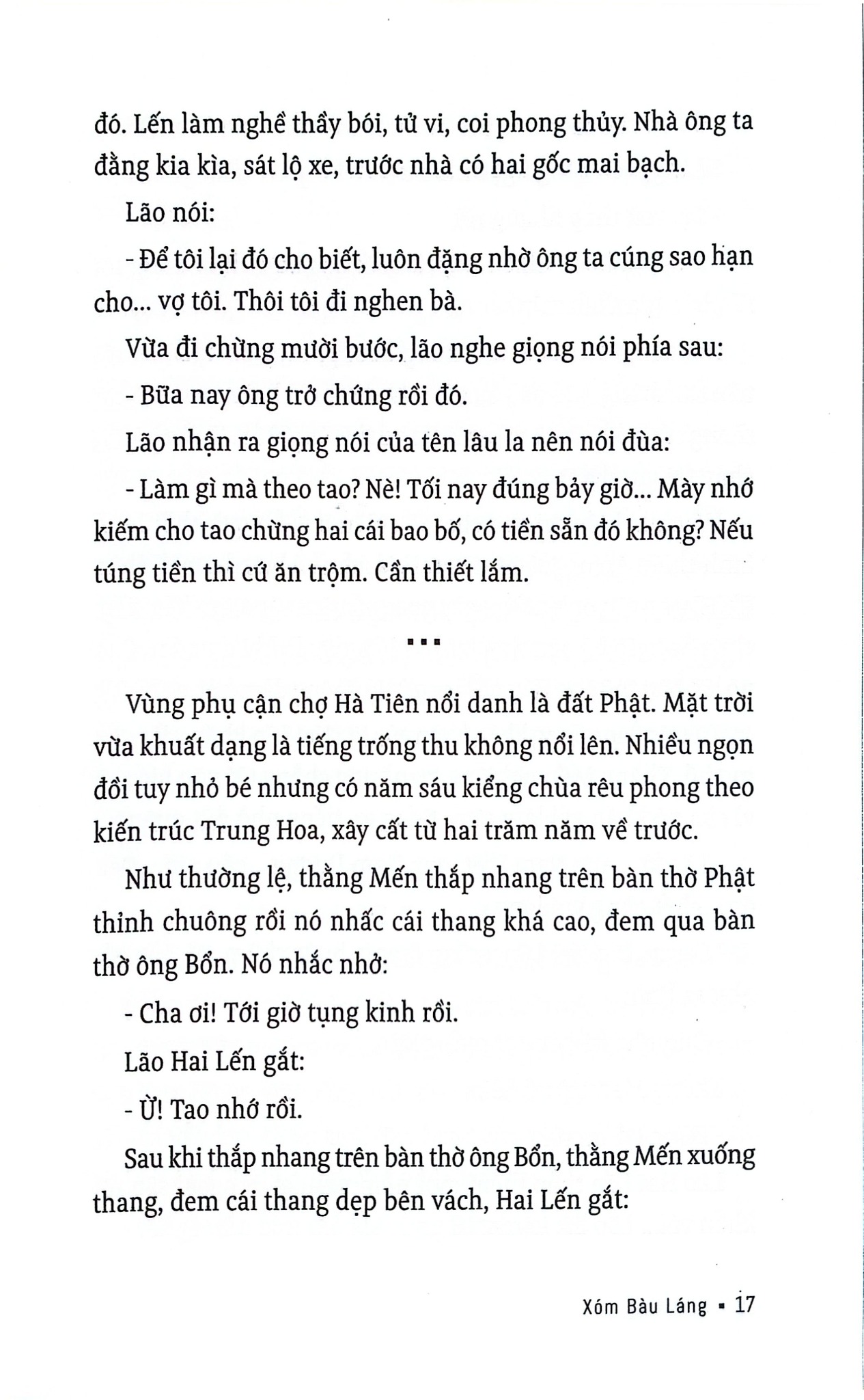 Xóm Bàu Láng - Sơn Nam