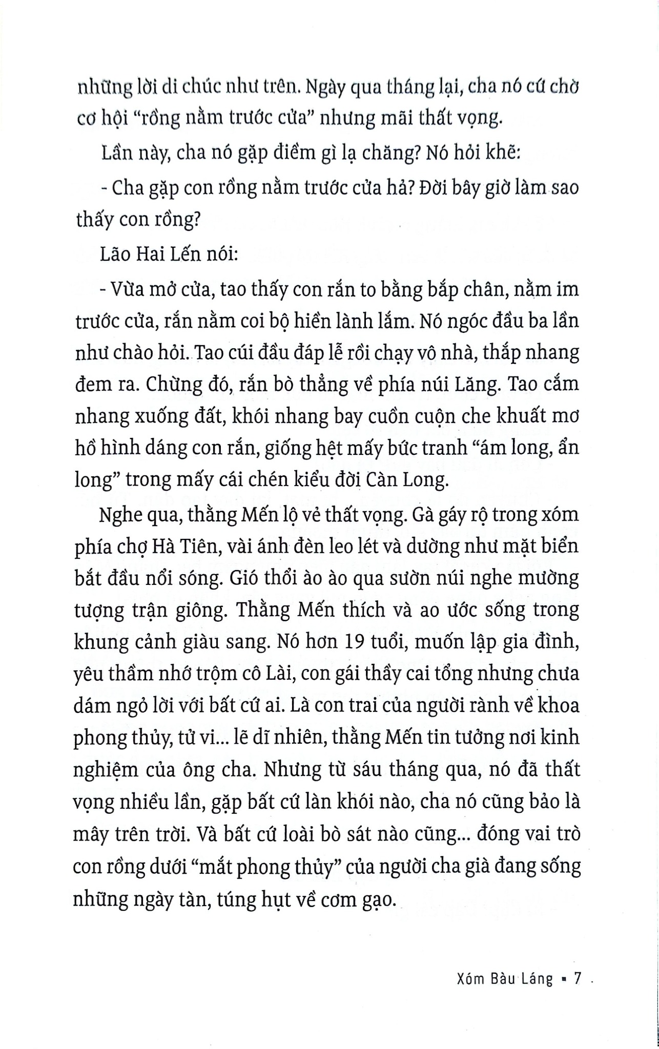 Xóm Bàu Láng - Sơn Nam