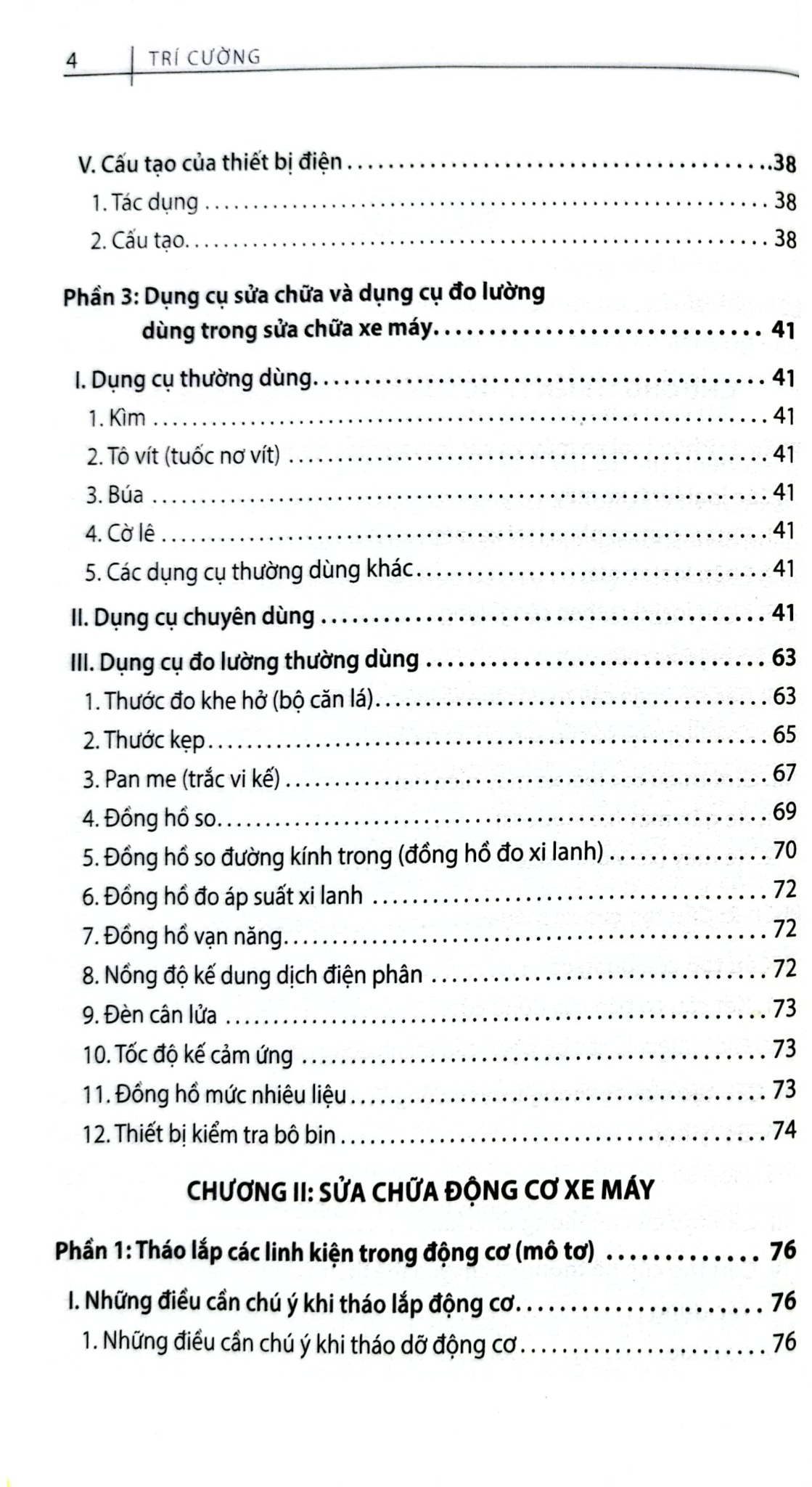 Kỹ Thuật Sửa Chữa Xe Máy Cơ Bản - Trí Cường