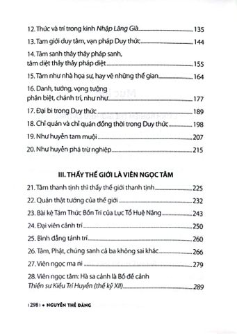  Duy Thức Thấy Thẳng Bản Tánh Của Tâm - Nguyễn Thế Đăng 