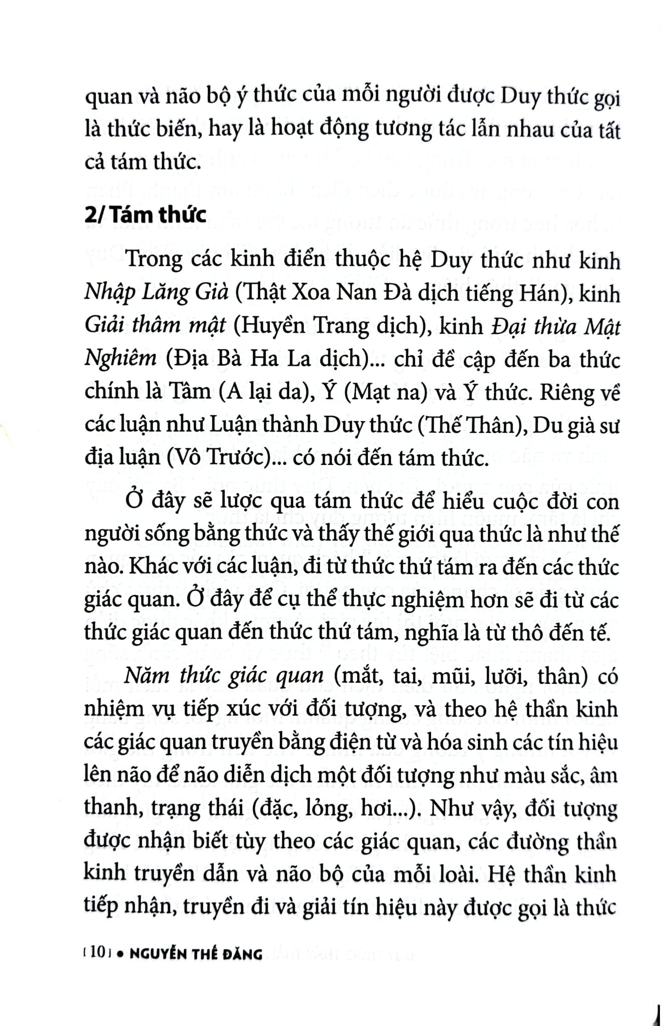 Duy Thức Thấy Thẳng Bản Tánh Của Tâm - Nguyễn Thế Đăng
