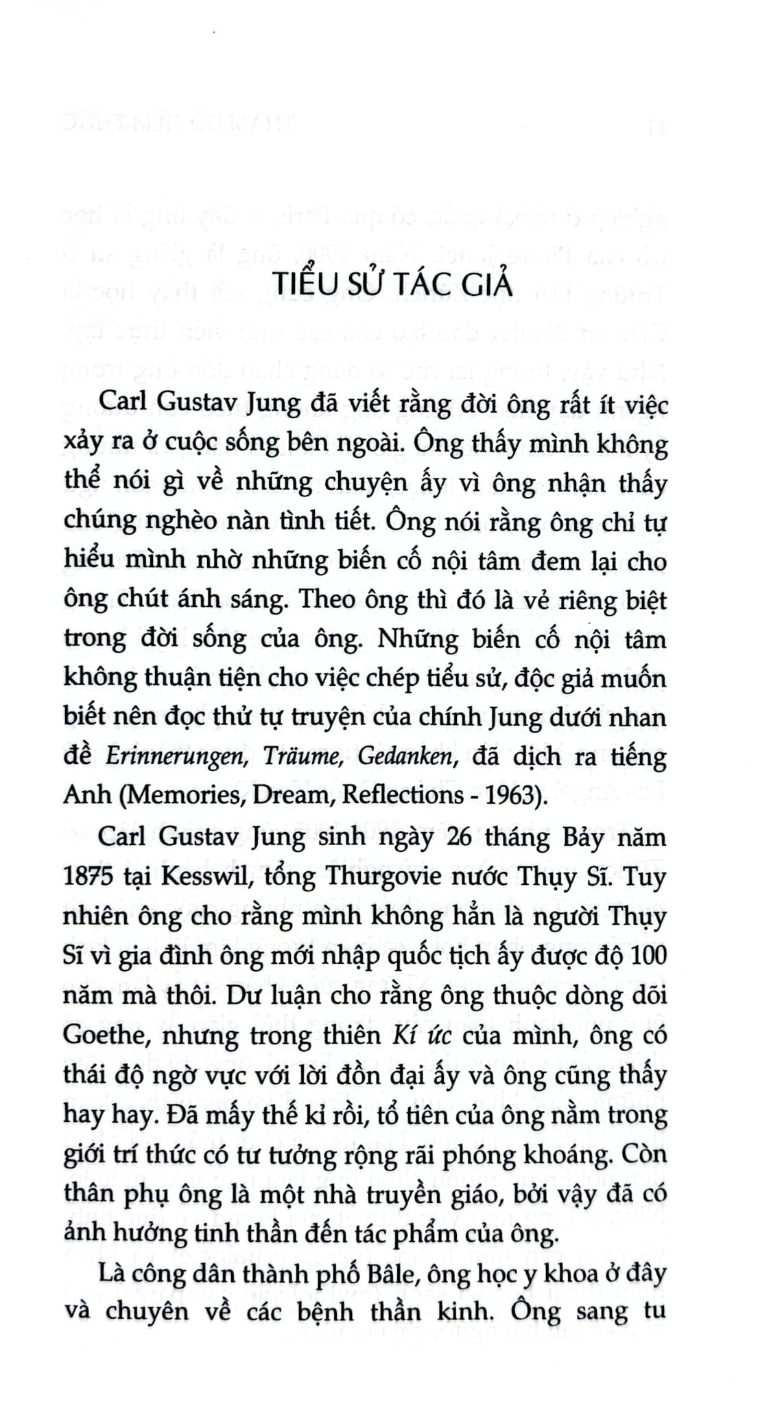 Thăm Dò Tiềm Thức  - Carl Gustav Jung