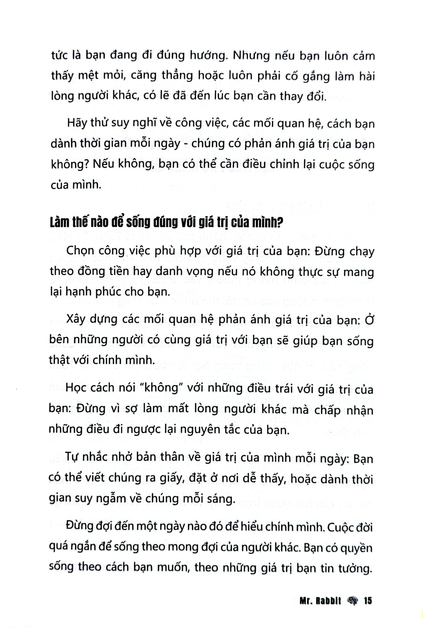 Tư Duy Đúng - 
Mr. Rabbit