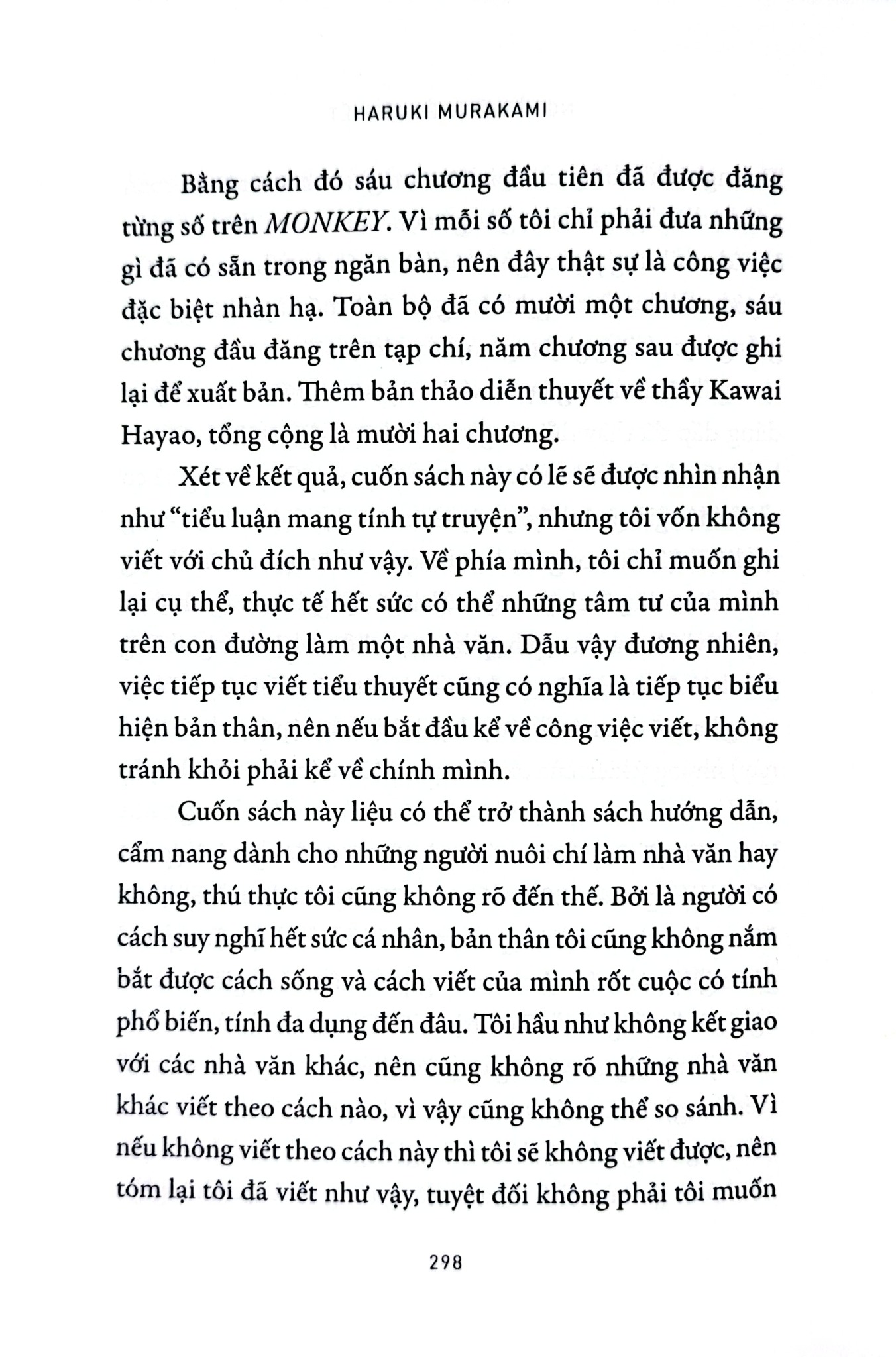 Nghề Viết Tiểu Thuyết - 
Haruki Murakami