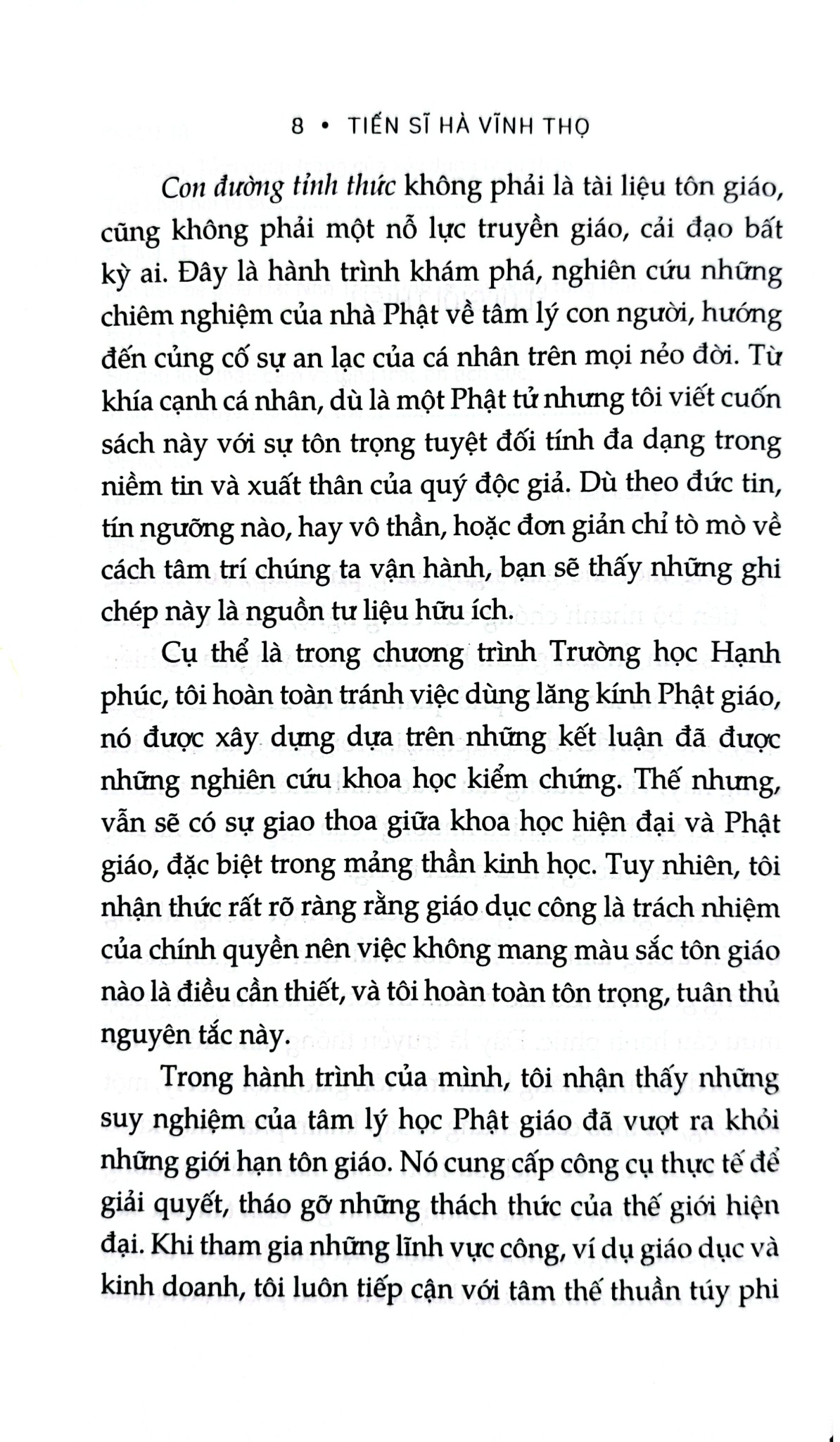 Con Đường Tỉnh Thức - GS Hà Vĩnh Thọ