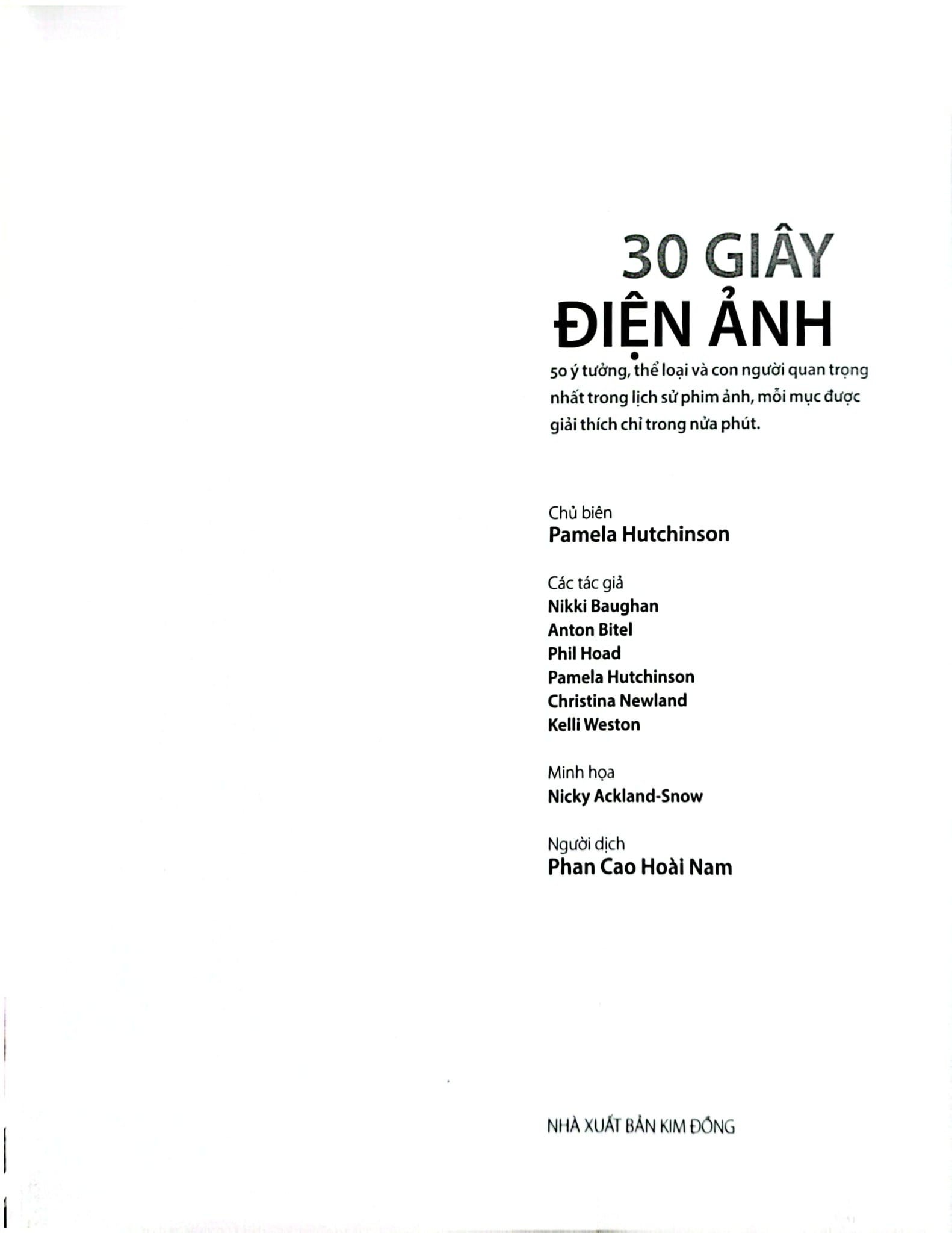 30 Giây Khoa Học - 30 Giây Điện Ảnh - Pamela Hutchinson