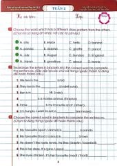 Phiếu Bài Tập Cuối Tuần Môn Tiếng Anh 5 (Dùng Chung Cho Các Bộ Sgk Hiện Hành) - Nguyễn Hoàng Thanh Ly, Nguyễn Văn Hai, Hồ Tấn Mẫn